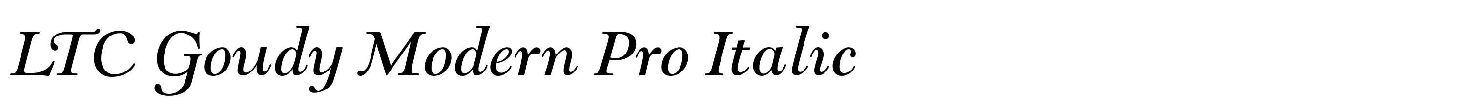 LTC Goudy Modern Pro Italic